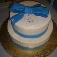 Blue And Ivory This was my first little wedding cake of the year (only my second one ever). I had a few mishaps and its definitely not my favorite cake...