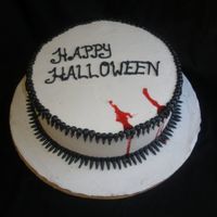 Vampire Bite All buttercream. I wanted something that was different from the normal vampire/Twilight cakes.