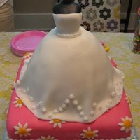 Wedding Gown For Bridal Shower Thank you to everyone from CC that gave me the inspiration to tackle this project. The bottom layer is a triple chocolate cake cover in MMF...