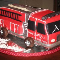 3-D Firetruck I am new to cake decorating and this is only my second 3-D cake. I used MMF and carved the cake to be a replica of the actual truck used my...