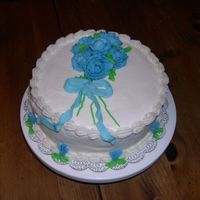 Wilton I Graduation Cake My roses look like they were chewed on by insects.