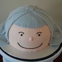 Happy Birthday Head The hair is fondant, the rest of the cake is buttercream. It was a lot of fun to make!