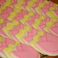 Tulips I made these for a reception at church to honor our retiring children's minister. NFSC with Trish's Sugar Cookie Glaze. Yummy!