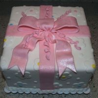 Gift Box Cake My second Wilton Course 3 gift box cake...