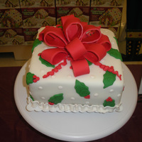 Holiday Gift Box Cake A twist on the Course 3 gift box cake!