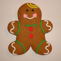 Gingerbread Boy I made these gingerbread cookies for all the staff and teachers at the school my children attend.