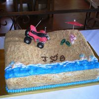 Groom's Atv Cake The bride requested an ATV cake for the rehearsal dinner, so I made a sugarpaste replica of the groom's ATV, then carved the cake to...