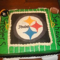 Steelers Cake Superbowl cake