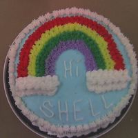 Course I - Rainbow Cake I didn't get my stars grouped together properly, so it was a little messy in the beginning. I did finish it off ok I think with the...