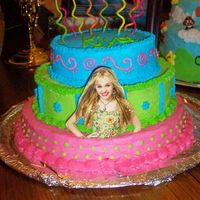 Hannah Montana Cake I made this for my daughters 9th birthday.