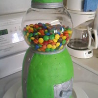 Gumball Machine for my DD's elementary school fundraiser; it is actually full of MnMs, not gumballs.