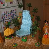 Water Fall Luau For my DD's 4th birthday, we surprised her with a luau thrown for her and her friends