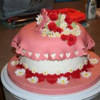 Wilton Course Fondant And Gumpaste This was my final for Wilton's FGP Course. I added roses, that I learned in Course III.