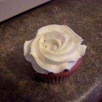 Raspberry! Raspberry Cupcake with White Chocolate Ganache filling Mock Whipped Icing