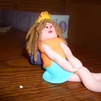 First Fondant Fairy the very first time using fondant ever, i know kinda goofy lookin.