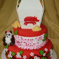 Asian -Themed First Birthday Cake this cake was a blast. the only instructions we received were to make this cake 'asian themed, and to include the 'year of the...