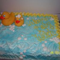 Baby Shower Air brushed the icing, and used edible glitter for effect.