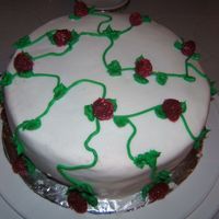 Rasberry Cake This cake has a layer of rasberry inside, the icing is buttercream with rasberries placed all over the cake. The only problem i had with...