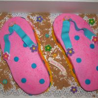 Flip Flop This was a birthday cake for my 7 year old niece, she loved it, i got the idea from another pic from CC. These cakes were cut out by...