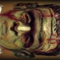 Frankenstein's Head So I was supposed to enter my first ever cake contest(halloween theme) this past weekend, however, circumstances beyond my control...
