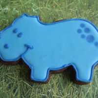 Hippo Blue hippos for a baby shower!