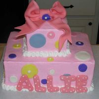 Allie's Cake This was my daughter's birthday cake. She picked it out of the Confetti cakes book, and I changed it to suit her.