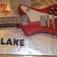 Gibson Firebird I made this for my son, because he wanted a Gibson Firebird for his birthday, and this is the only one I could afford!! It's iced in...
