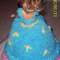 Barbie Cake I did this cake Before my first class, I did not know how to do any flowers yet so just winged it. My daughter loved it! I have a picture...