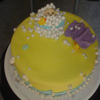 Baby Shower Cake this is a cake i had made for a friend that just had a baby. My first time working with fondant! not much time to make it but it turned out...