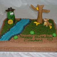 Minnesota Cuke November 2007 - My son loves the Veggie Tales game "Minnesota Cuke" and that was what he wanted for his 6th birthday. The cake is...