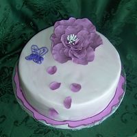 Spring Tulle-RI butterfly and GP flower. Love all ornaments done on tulle but I need more practice.