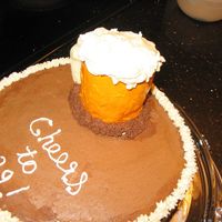Beer Cake my enthusiam exceeded my talent here :) but I had fun making this cake for DH's birthday. The mug is cake baked in a small can (this...