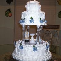 Joshua Christening Got the inspiration for this cake from a Wilton book.