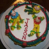 Clown Birthday Cake This is another cake I did in class. I decorated it with buttercream.
