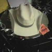 White Cowboy Hat For my aunt's 51st bday. She loves Alan Jackson. Cut fondant into large circle for brim and propped up to dry for two days. Top is...