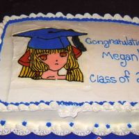 Anime Graduation Cake This is a BCT of a anime character that I added the graduation cap to.