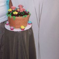 117562553477071.jpg Birthday cake for my niece. Cake has strawberry filling with BC and MF. The pink roses are made out of bubble gum. This is my fist MF cake...