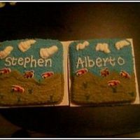 Cars This cake I made for my nephews. They like Cars very much so I just made it for their birthday. Yellow cake with buttercream frosting!!