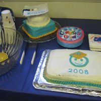 Graduation Cake I made these two cakes for my cousin for her graduation party. I actually made two cakes because there were going to be a lot of people.