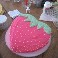 Strawberry Cake This Strawberry cake was for my birthday! It is made out of a heart pan.