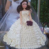 Here Comes The Bride For my friends bridal shower. It was a very hot day and I was afraid it would the icing would melt.