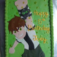 Ben 10 Cake All BC. Ben 10 is fondant.