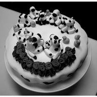 Cow Wedding Cake This is my first cow themed wedding cake...it came out alright....