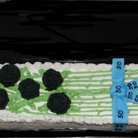 Dozen Roses In A Box Completed for my sil 50th birthday. My niece said she didn't want anything too mean, but still wanted black on the cake. So, I made...