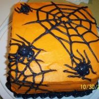 Spider Cake This was my attempt at a spiderweb cake for the office (Halloween 2005).