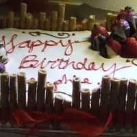 Friend Birthday Cake Variation of cakes I've seen here, made for friends' birthday.