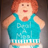 Richard Simmons Cake The theme of the banquet was "Don't Sweat The Small Stuff" and they decorated with exercise equipment.