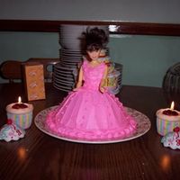 Princess Barbie Cake This is a Princess Barbie cake made in a doll mold pan.