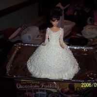 Bride Doll Cake This is a Bridal Shower cake. It is made in a doll mold pan.