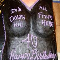 It's All Down Hill From Here All buttercream, sagginess and all! For my sister in laws 40th.